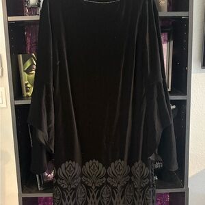 The Limited Black Bell Sleeve Cocktail Gown